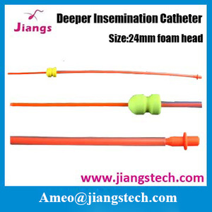 Tek kullanımlık veteriner enstrüman derin <span class=keywords><strong>sow</strong></span> tohumlama için iç 65 cm ile kateter tüp lengthen
