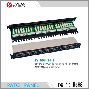 Buen precio 24 puertos Rj45 FTP Cat5e Cat6 Cctv Panel de conexión de red descargada - Product Image 3