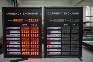 Профессиональный курс иностранной валюты доска с бегущей строкой 7 сегмент для банка - Product Image 4