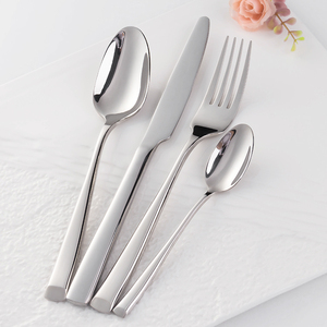 Hotel <strong>Use</strong> Restaurant <strong>Flatware</strong>, Logo Printing Travel Portable Silverware, Stainless Steel Cutlery Set - Product Image 4