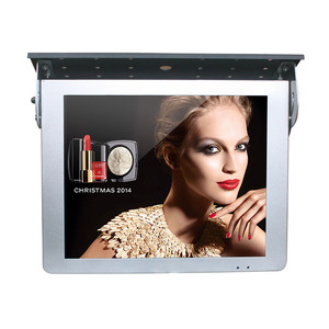 Shockproof 15 Inch Bus <strong>LCD</strong> Advertising Monitor Support HDM1 <strong>VGA</strong> AV <strong>Inputs</strong> and USB Media Player Port with Mounting Bracket - Product Image 1