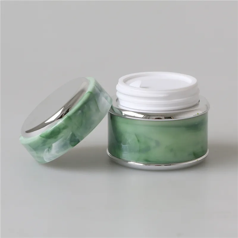 Pote de gel para unhas de luxo, recipiente cosmético de plástico colorido 50 ml