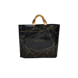 Poly <strong>Soft</strong> <strong>Loop</strong> <strong>Handle</strong> Bags Garments Gift Promotional Carry Shopper Shoes Box Retailer Tote Plastic Shopping Bag - Product Image 1