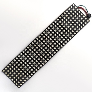 Full color ws2812b 505 ws2812 digital flessibile programmato pixel Led Display Panel mini Led Screen luce flessibile 8*32cm - Product Image 1