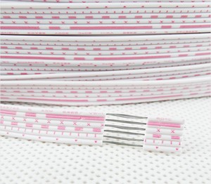 UL2468 300V PVC elektronik tel 2X1 6awg/2x18awg düz siyah ve isıtma uygulamaları için telli iletken ile kırmızı kablo - Product Image 3