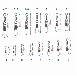 Wholesale Stainless Steel Fishing Rolling <strong>Swivel</strong> with Interlock Snap Sea Fishing <strong>Swivel</strong> Snap Connector Hook