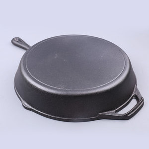 卸売ODMプレシーズンカスタム鋳鉄調理器具フライパンハンドル付き在庫なし鋳鉄フライパン - Product Image 5