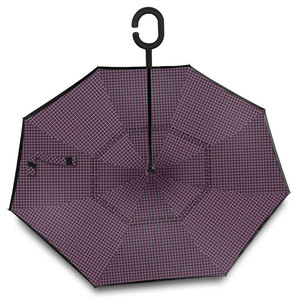 Guarda-chuva reverso automotivo, <span class=keywords><strong>auto</strong></span>, camada dupla, invertida, com alça em formato de <span class=keywords><strong>c</strong></span>, tecido rpet