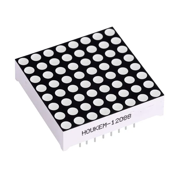 KEM-12088-BW 8x8 beyaz led panel dot matrix ekran 3mm