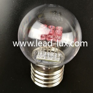 1WPC素材<span class=keywords><strong>LED</strong></span>ゴルフボールランプESBCフィッティングレッドグリーンブルーピンクカラー