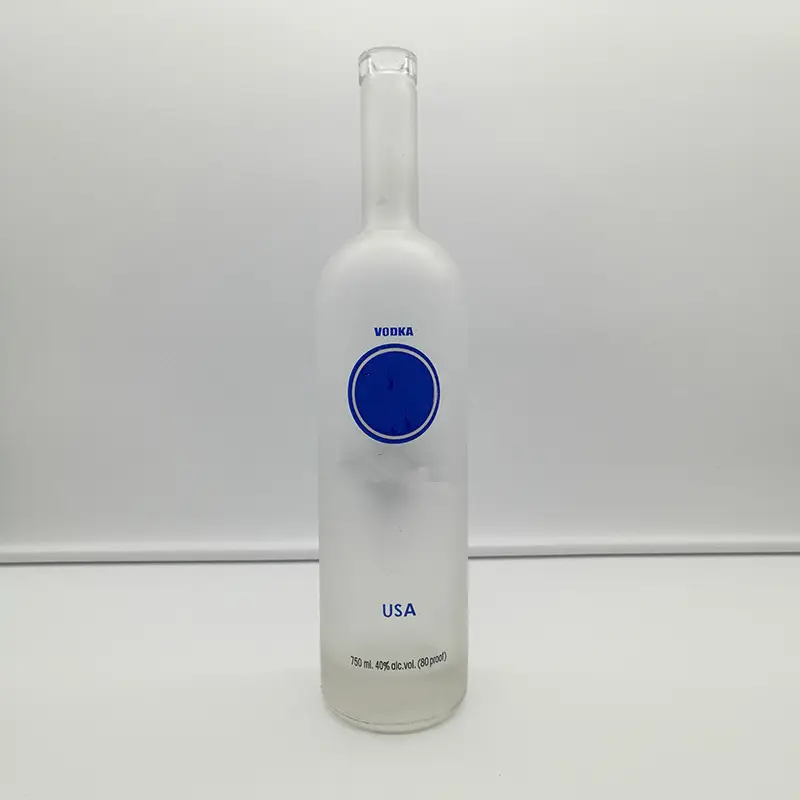 Botellas Vacías de cristal para licor, 750ml, para vodka, whisky, alcohol