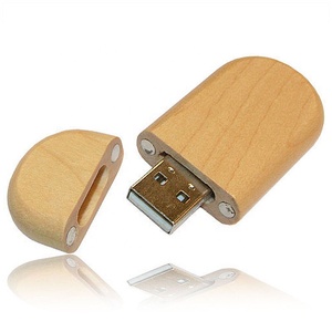 木制椭圆形 2.0 usb 闪存驱动器自定义标志打印 8 gb 16 gb 32 gb - Product Image 6