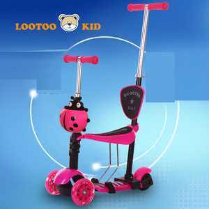 Glowing Wheels <strong>5</strong> in <strong>1</strong> Mother Push Girls Toddler <strong>Scooter</strong> / Kids <strong>Scooter</strong> <strong>1</strong>-3 Years Old Children Toys - Product Image 3