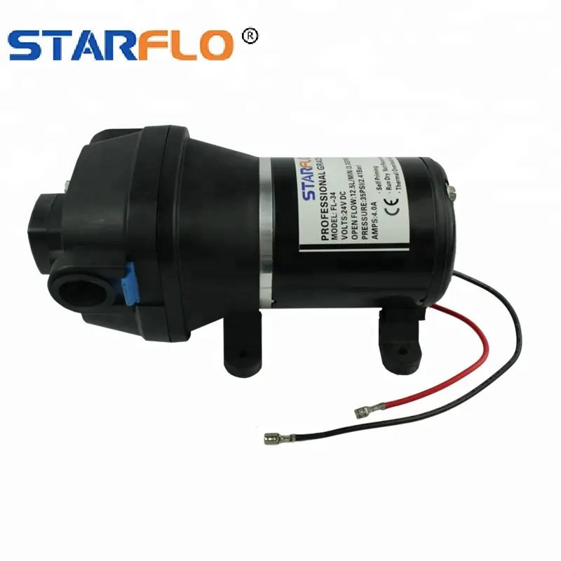 STARFLO 12.5LPM 35PSI electric self priming marine RV sea mini water pump price list / motor water pump for boat