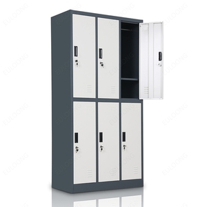 ผู้ขายร้อนราคาถูกพนักงาน locker 6 ประตูโลหะ locker - Product Image 4