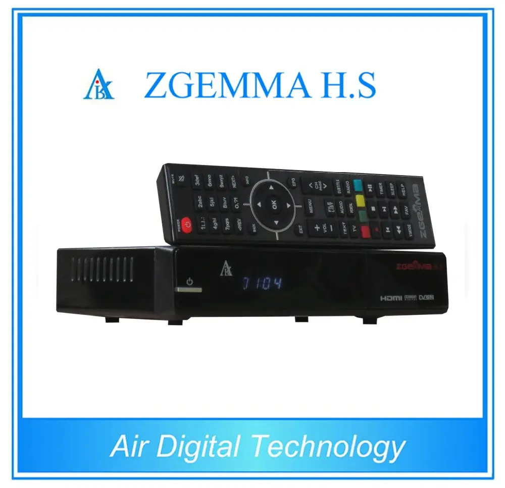 DVB-S2 HDTV FTA star track digital satellite receiver ZGEMMA H.S