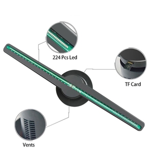 3Dホログラフィック<span class=keywords><strong>Led</strong></span>広告ディスプレイ42CM 3Dホログラム<span class=keywords><strong>Led</strong></span>ファン