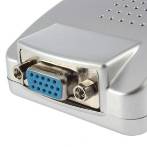 Venta de fábrica CVBS/S-Video/Convertidor coaxial VGA a AV Compatible con salida PAL/NTSC RCA-Excelente accesorio de audio y video - Product Image 4