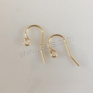 14K Gold Filled Jewelry Ear <strong>Wire</strong> Hooks 11.5x20mm - Product Image 2