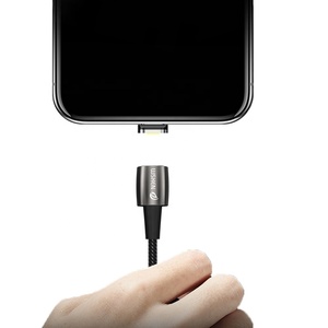 2019 New WSKEN X1 Pro Magnetic Cable、1.2M 2M Zinc Alloy LED Light Flame Retardant Charging Data Cable For <span class=keywords><strong>Apple</strong></span> Micro Type-C