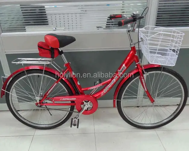 Vermelho popular moça bicicleta cidade modelo simples HL-C042