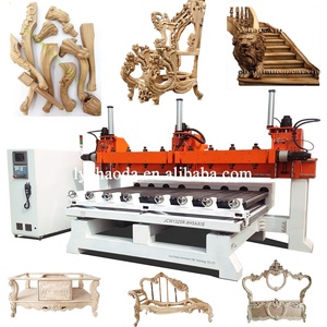Multi-cabeza enrutador cnc para muebles de madera enrutador talla máquina CNC con 4 husillos - Product Image 1