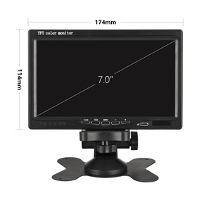 MONITOR de espejo para coche, pantalla de visión trasera TFT LCD HD de 7 pulgadas para estacionamiento, cámara de visión trasera inversa, Monitor automático - Product Image 4