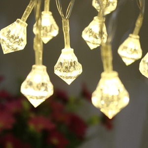 30 נוריות יהלומים צורת שמש <span class=keywords><strong>led</strong></span> מחרוזת אורות פטיו גן חיצוני קישוטי ססגוניות
