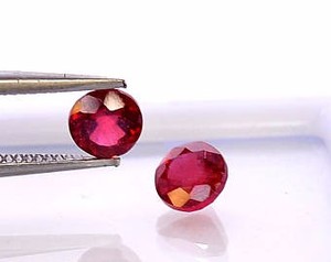 Vendita calda pietra preziosa rubino allentata 5 # forma rotonda corindone sintetico colore rosso prezzo Per compagno di zaffiro carato - Product Image 5