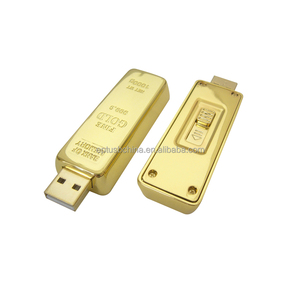 时尚闪亮金条形状USB闪存盘1gb/2gb/4gb/8gb/16gb/32gb USB 2.0/3.0闪存盘 - Product Image 3