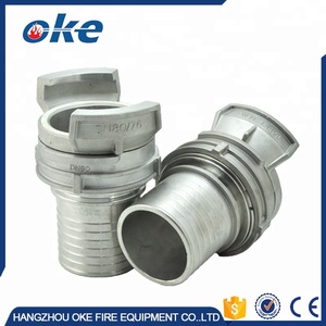 Okefire 铝法式 <span class=keywords><strong>DSP</strong></span> 消防软管联轴器，尾部光滑