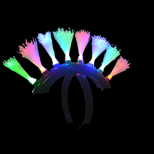 Yanıp sönen yetişkin Fiber <span class=keywords><strong>LED</strong></span> başak <span class=keywords><strong>Mohawk</strong></span> kafa klasik fantezi kafa bandı cadılar bayramı ve mezuniyet günler için