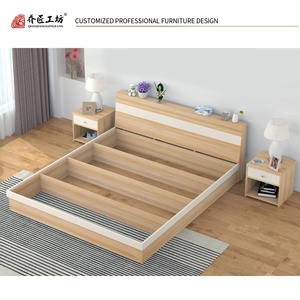 Avrupa Tarzı Son Çift Kişilik Yatak Tasarımları Basit Ahşap Kraliçe Yatak - Product Image 4