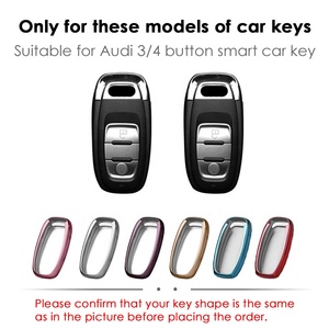 ใหม่ TPU รถ Keybox ที่อยู่อาศัย A4 A5 A6 A7 Q5 Q7 R8 RS4 RS5ออดี้สมาร์ทกุญแจรถกรณีฝาครอบสำหรับรถยนต์ - Product Image 5