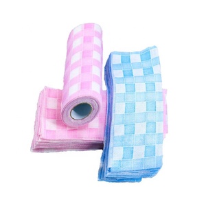 Benzersiz tek kullanımlık kumaş Rolls dokunmamış kuru mendil temizlik bezi fabrikadan mutfak temiz bez
