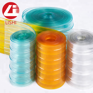 clear <strong>Green</strong> Yellow Plastic <strong>PVC</strong> Strip Curtain - Product Image 2