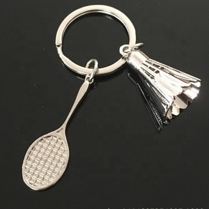 Rekabet hediye metal <span class=keywords><strong>battledore</strong></span> ve badminton anahtarlık spor anahtarlık