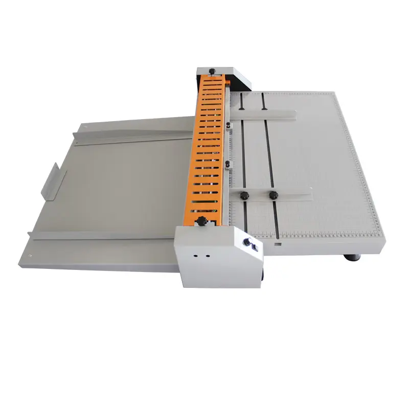 SG-660E elektrik kağıt katlama perfore yarım kesme makinesi ile kağıt Stacker