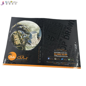 Thư Mục Trình Bày 2 Túi Với Khe Cắm Thẻ Kinh Doanh Và In Tay Áo CD - Product Image 5