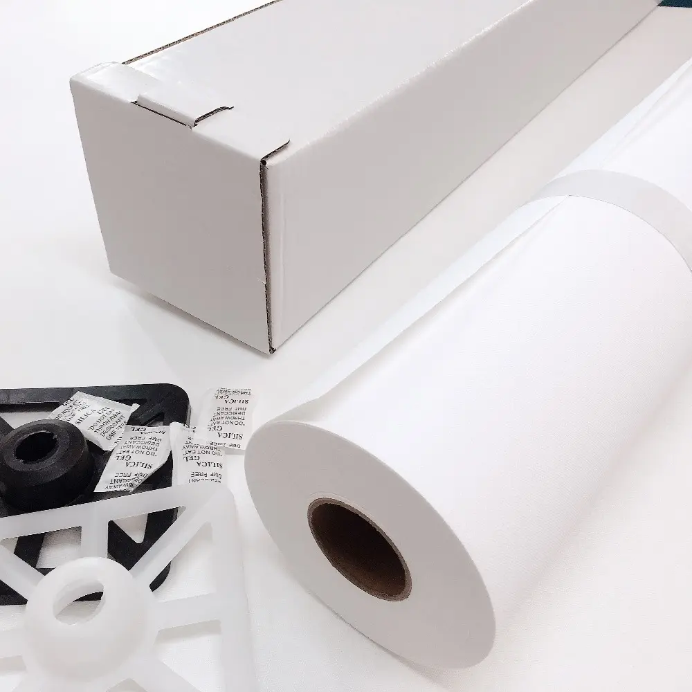 290gsm Печатный полиэфирный струйный холст, белая струйная бумага для печати жикле