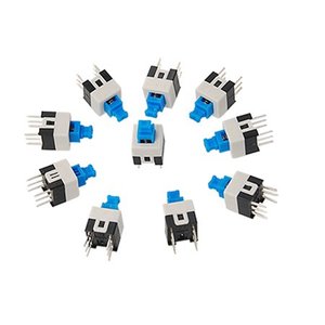 SPDT <span class=keywords><strong>8x8</strong></span> 6pin SMT anlık kilitli taktlı anahtarlar