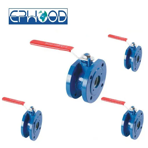 DN150 1.6Mpa DIN Standard De Type Gaufrette Fonte 1 pc Vanne À Boisseau Sphérique