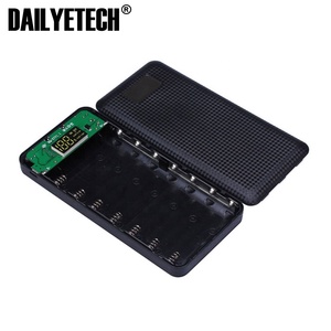 3 יציאות USB סוללה כוח בנק מקרה ערכת 7x18650 סוללה מטען DIY תיבת מעטפת עם LED לפיד