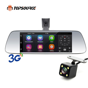 新款7英寸专用<span class=keywords><strong>3g</strong></span>后视镜智能汽车镜dvr全球定位系统无线安卓10全球定位系统汽车DVRs仪表盘凸轮镜录像机