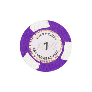 Şanslı cips Las Vegas Nevada 100% kil numarası etiket poker fişleri 14gram