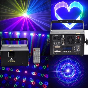 <strong>AU</strong> Series 5 in 1 Effect 3d Rgb Laser Dj Light /disco 3d Laser Light Dmx Rgb Laser 3d Disco Pro with IR <strong>Remote</strong> Controller - Product Image 1
