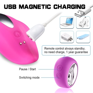 עמיד למים סיליקון usb נטענת אלחוטי שלט רחוק תחתונים לביש ויברטור סקס צעצועים לנשים
