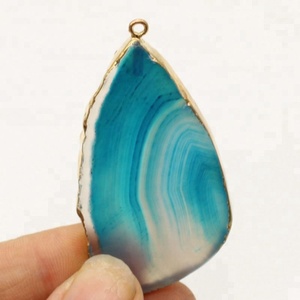 Wholesale Cheap Price Colorful Natural Brazilian Small <strong>Agate</strong> Slices With Holes <strong>Agate</strong> - Product Image 4