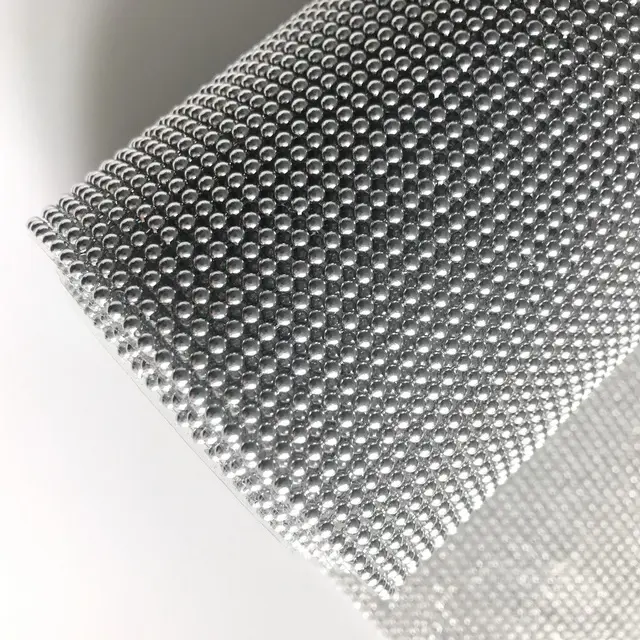 2019 popular metallic mesh silver ball mesh for handbag