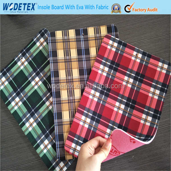 Nonwoven Fiber Insole Board Cellusose with Eva with Polyester Fabric Zapatos De Mujer